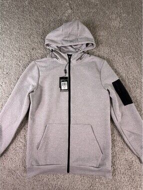 NWT American Stitch Full Zip Hooded Jacket Size XL Gray
